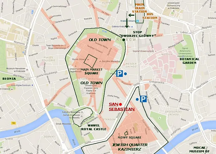 San Sebastian, Center